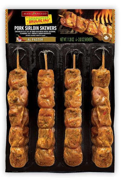 Marcangelo al pastor pork sirloin skewers/brochetas Marcangelo al pastor pork sirloin skewers/brochetas