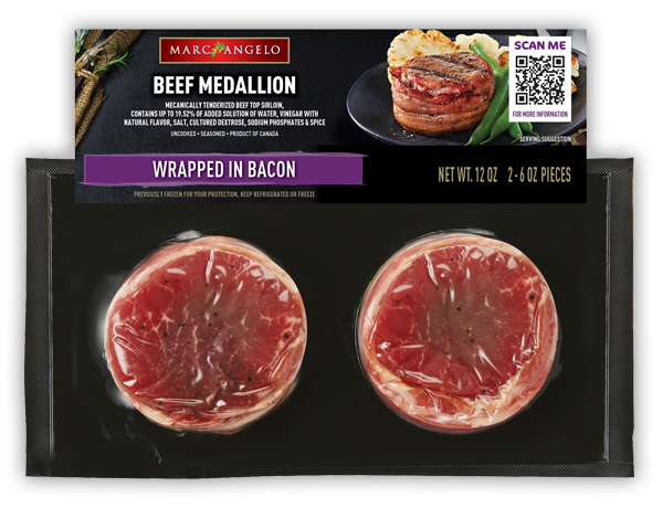 Marcangelo beef medallions wrapped in bacon Marcangelo beef medallions wrapped in bacon