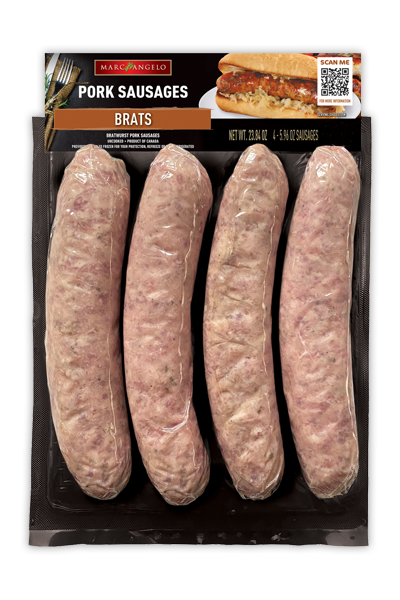 Marcangelo Brats Pork Sausages Marcangelo Brats Pork Sausages