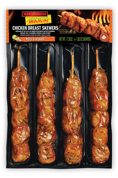 Marcangelo Foods Pollo Asado Chicken Skewers/Brochetas Marcangelo Foods Pollo Asado Chicken Skewers/Brochetas