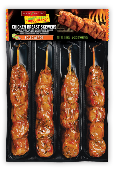 Marcangelo Foods Pollo Asado Chicken Skewers/Brochetas Marcangelo Foods Pollo Asado Chicken Skewers/Brochetas