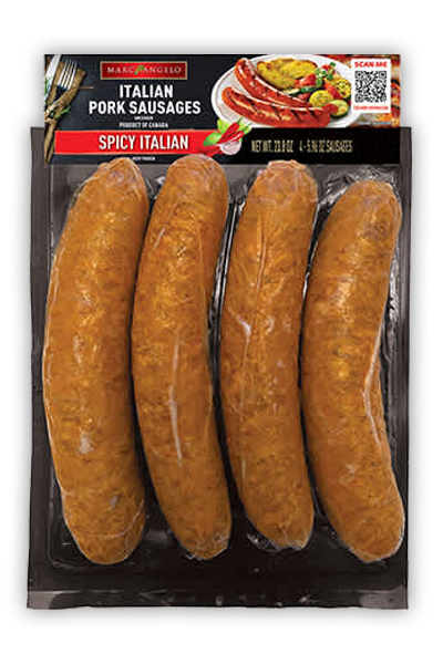 Marcangelo spicy Italian pork sausages Marcangelo spicy Italian pork sausages
