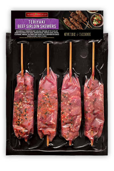 Marcangelo teriyaki beef sirloin skewers Marcangelo teriyaki beef sirloin skewers