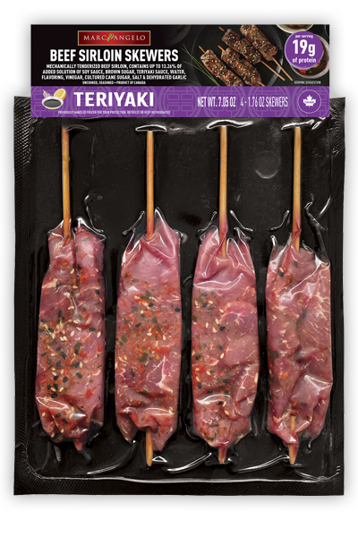 Marcangelo teriyaki beef sirloin skewers
